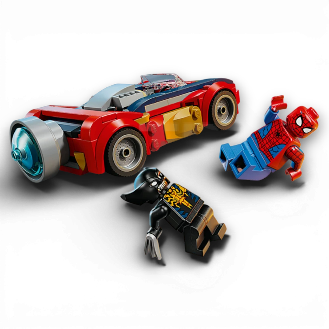 Lego Marvel 76336 Auto di Spiderman vs Venomized Wolverine