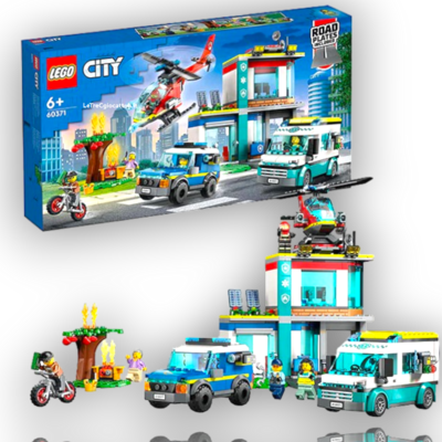 Lego City 60371 Quartier Generale Veicoli Emergenza