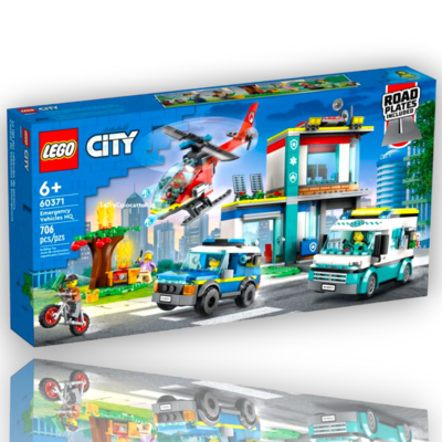 Lego City 60371 Quartier Generale Veicoli Emergenza