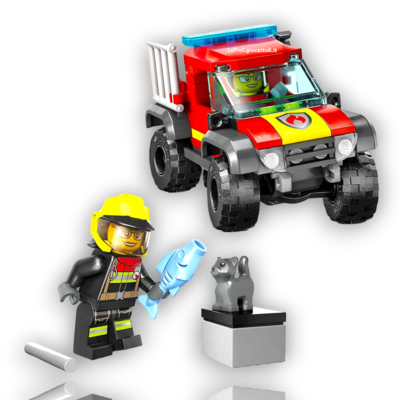 Lego City 60393 Soccorso sul Fuoristrada dei pompieri