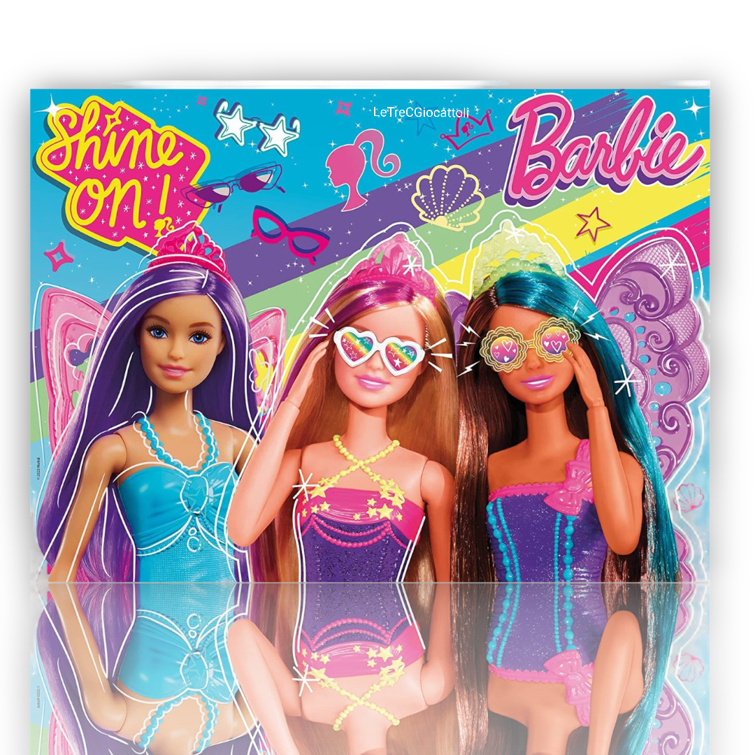 Puzzle 60 pezzi Barbie Maxi Floor double face