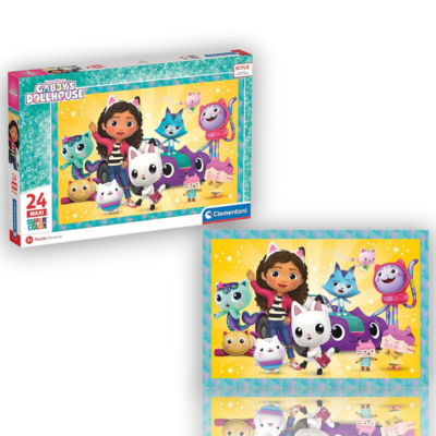 Puzzle 24 Pezzi Gabby's Dollhouse maxi super color