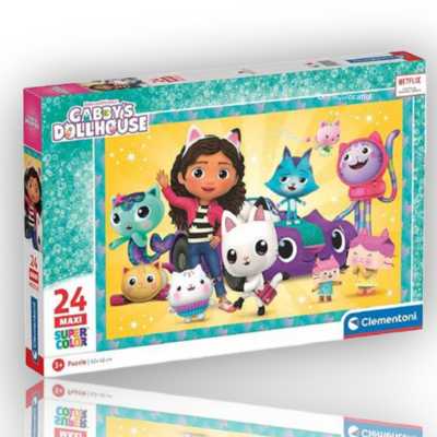 Puzzle 24 Pezzi Gabby's Dollhouse maxi super color