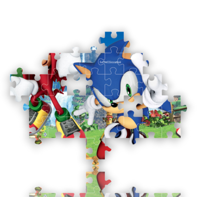 Puzzle 104 pezzi Sonic The Hedgehog Super Color
