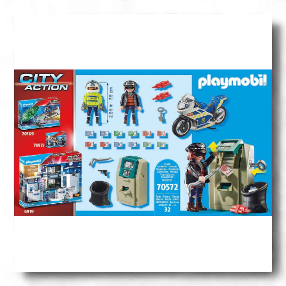 Playmobil City Action 70572 Inseguimento in Moto