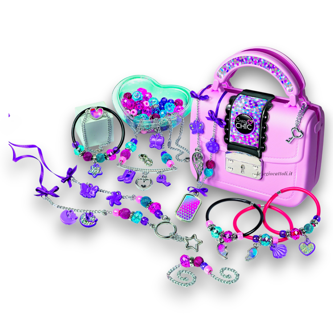 Crazy Chic Jewels Borsetta Rosa