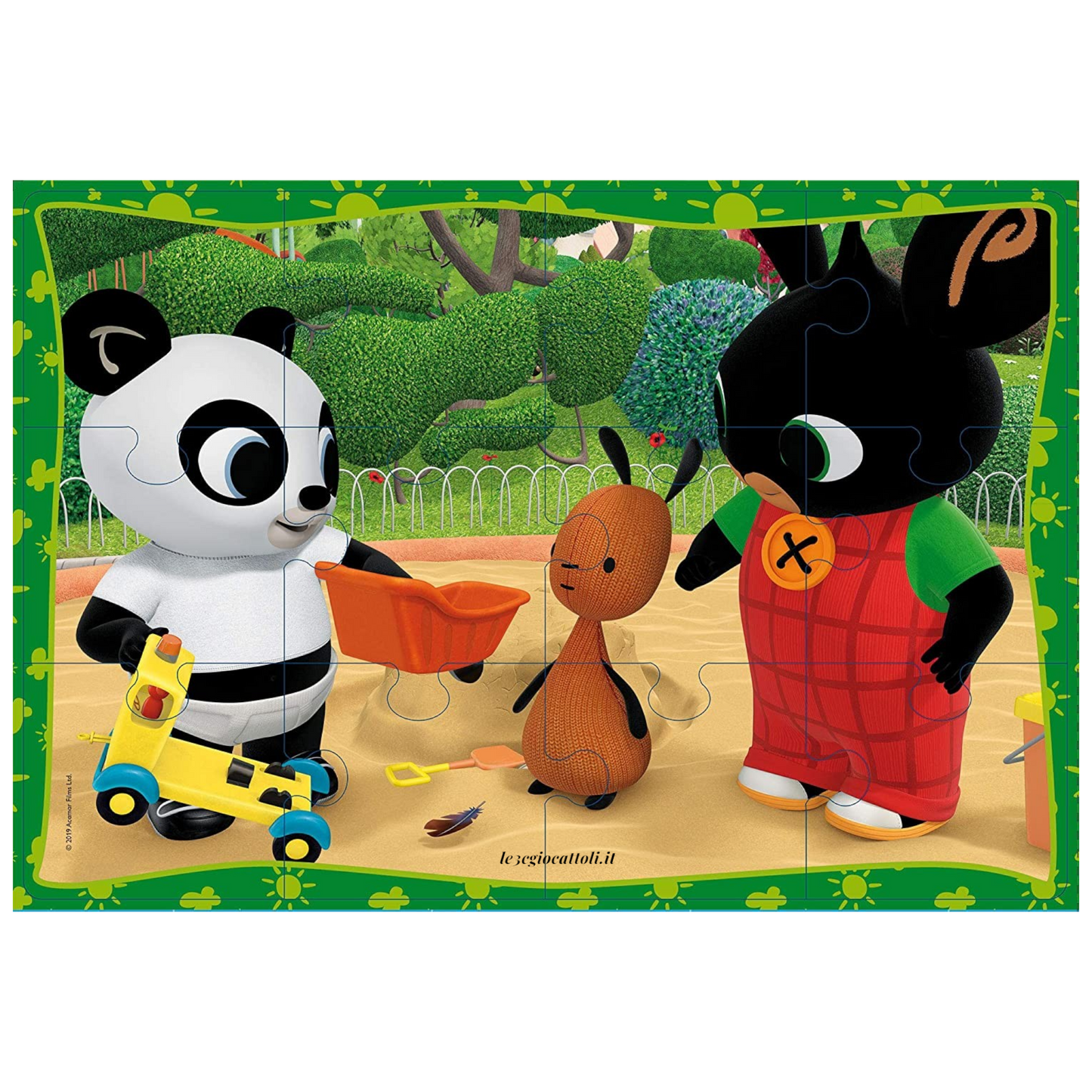 Puzzle 12 pezzi Bing doppia scena