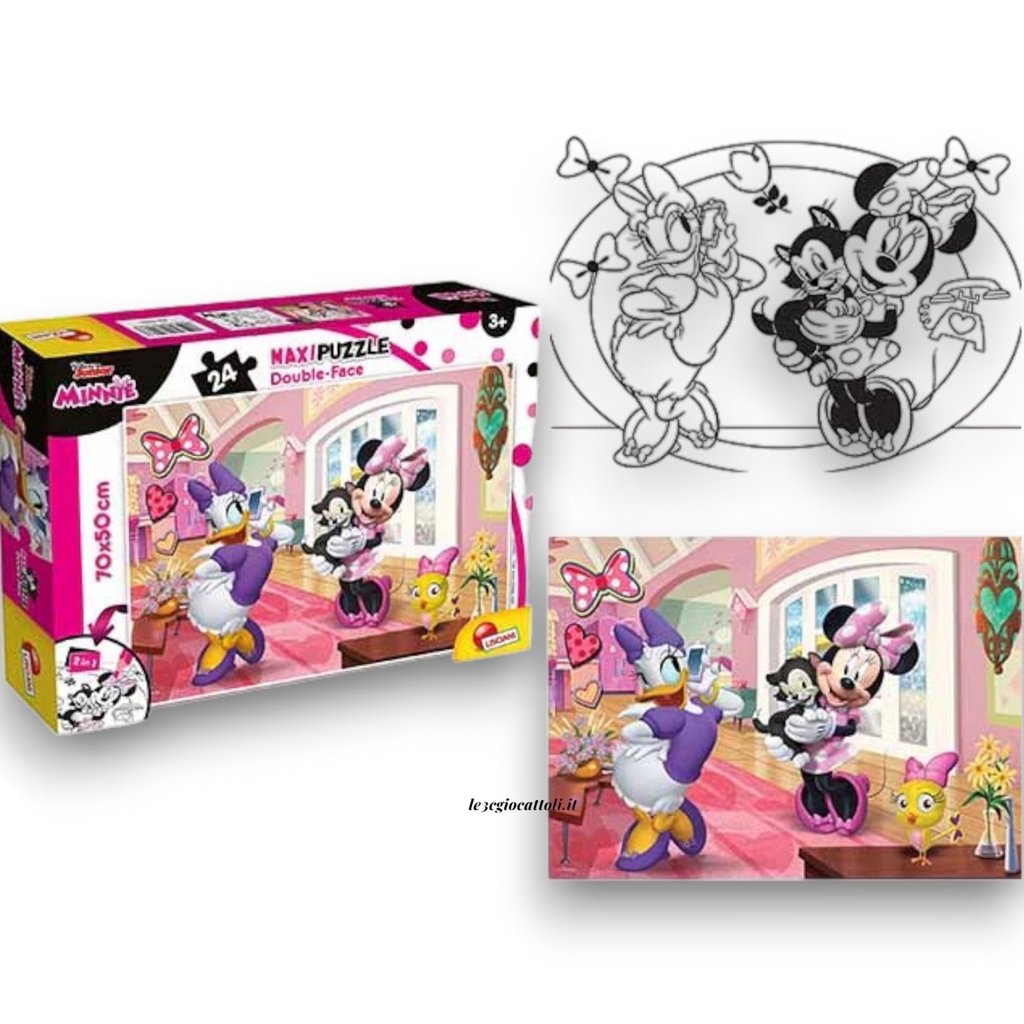 Puzzle 24 Pezzi Minnie e Paperina a casa