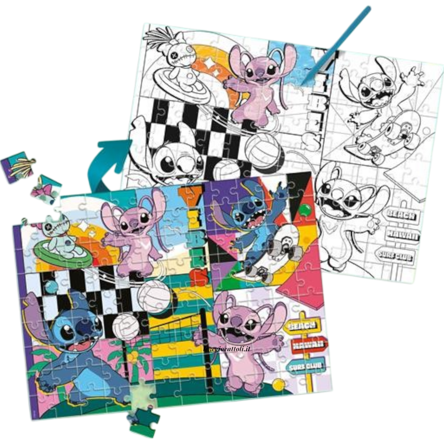 Puzzle 108 Pezzi Lilo e Stitch Sports
