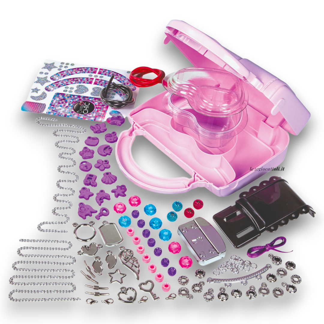 Crazy Chic Jewels Borsetta Rosa