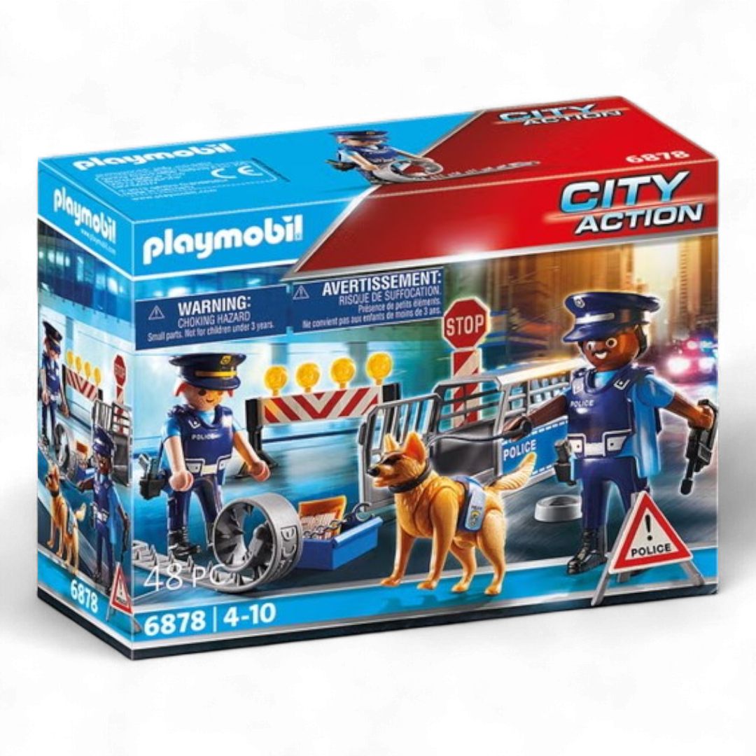 Playmobil City Action 6878 Posto di Blocco della Polizia