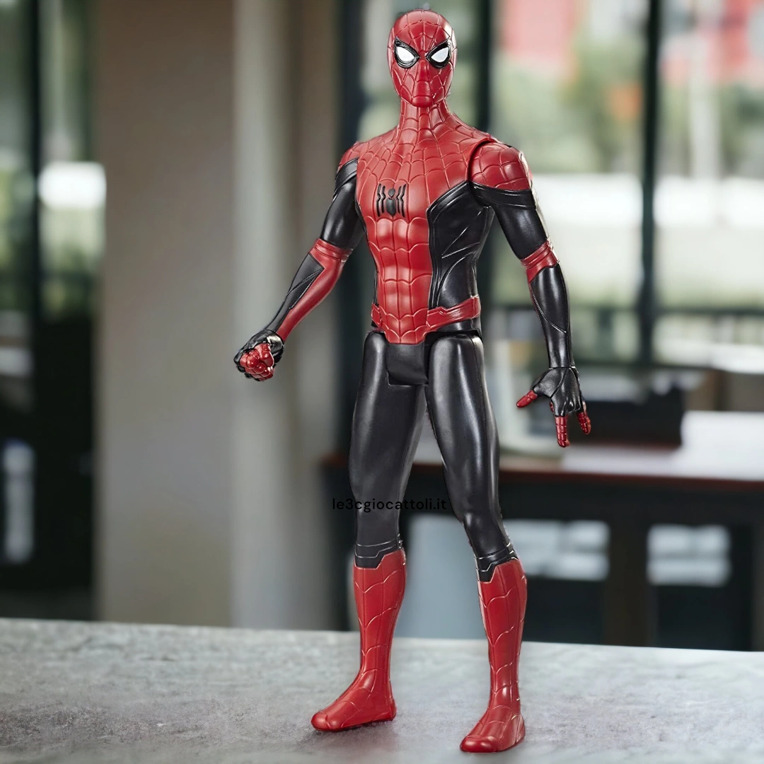 Spiderman Titan Hero 30 cm tuta nero e rossa