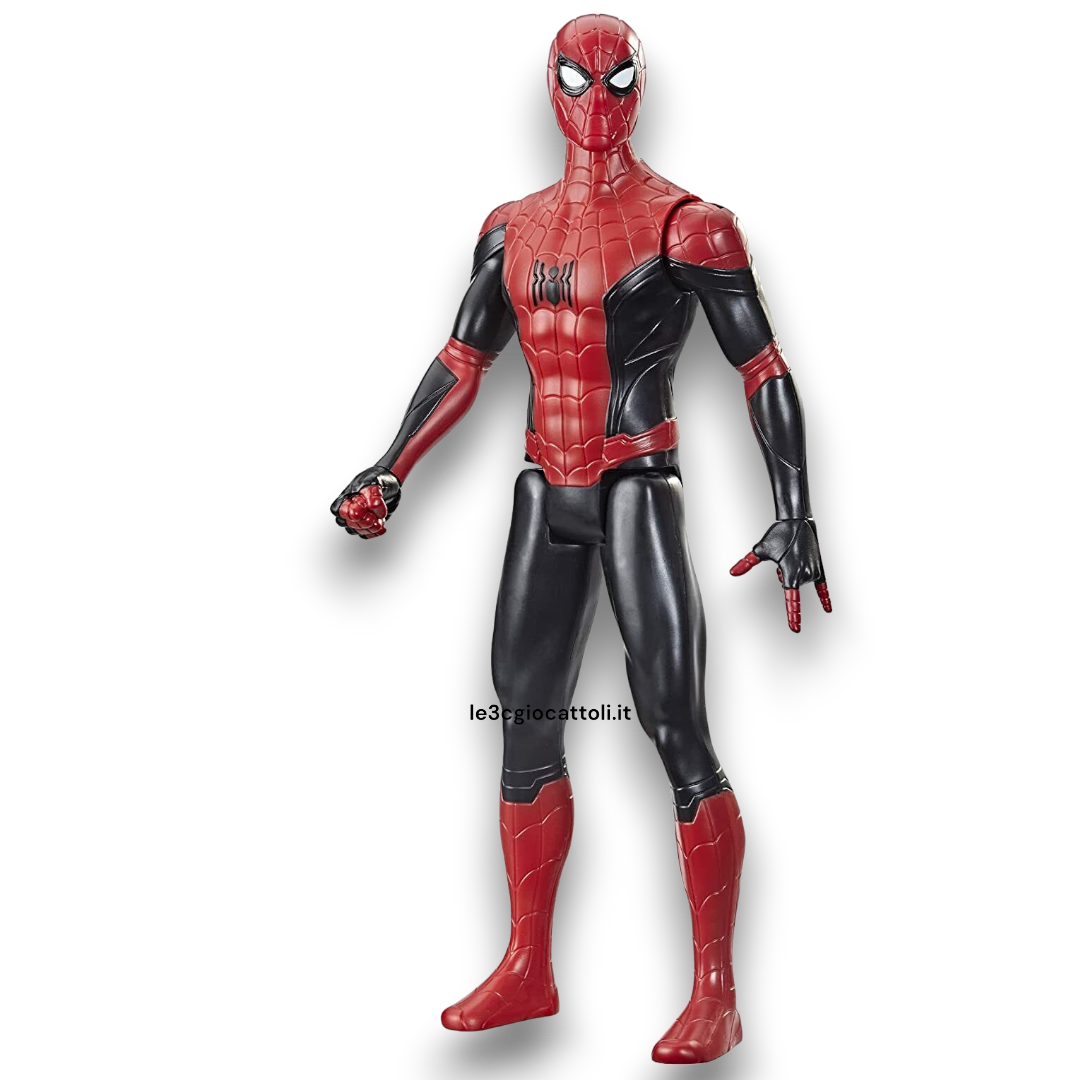 Spiderman Titan Hero 30 cm tuta nero e rossa