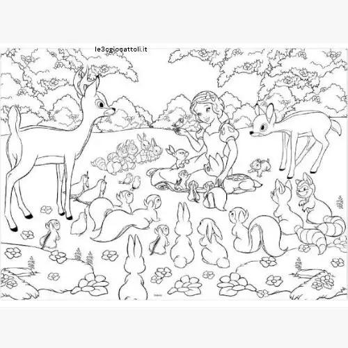 Puzzle 60 pezzi Disney Biancaneve Double Face