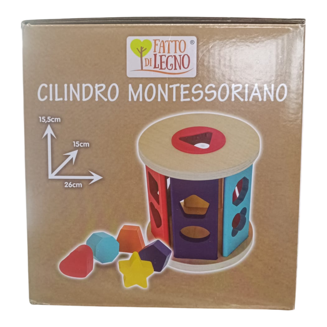 Cilindro Montessoriano Di Legno