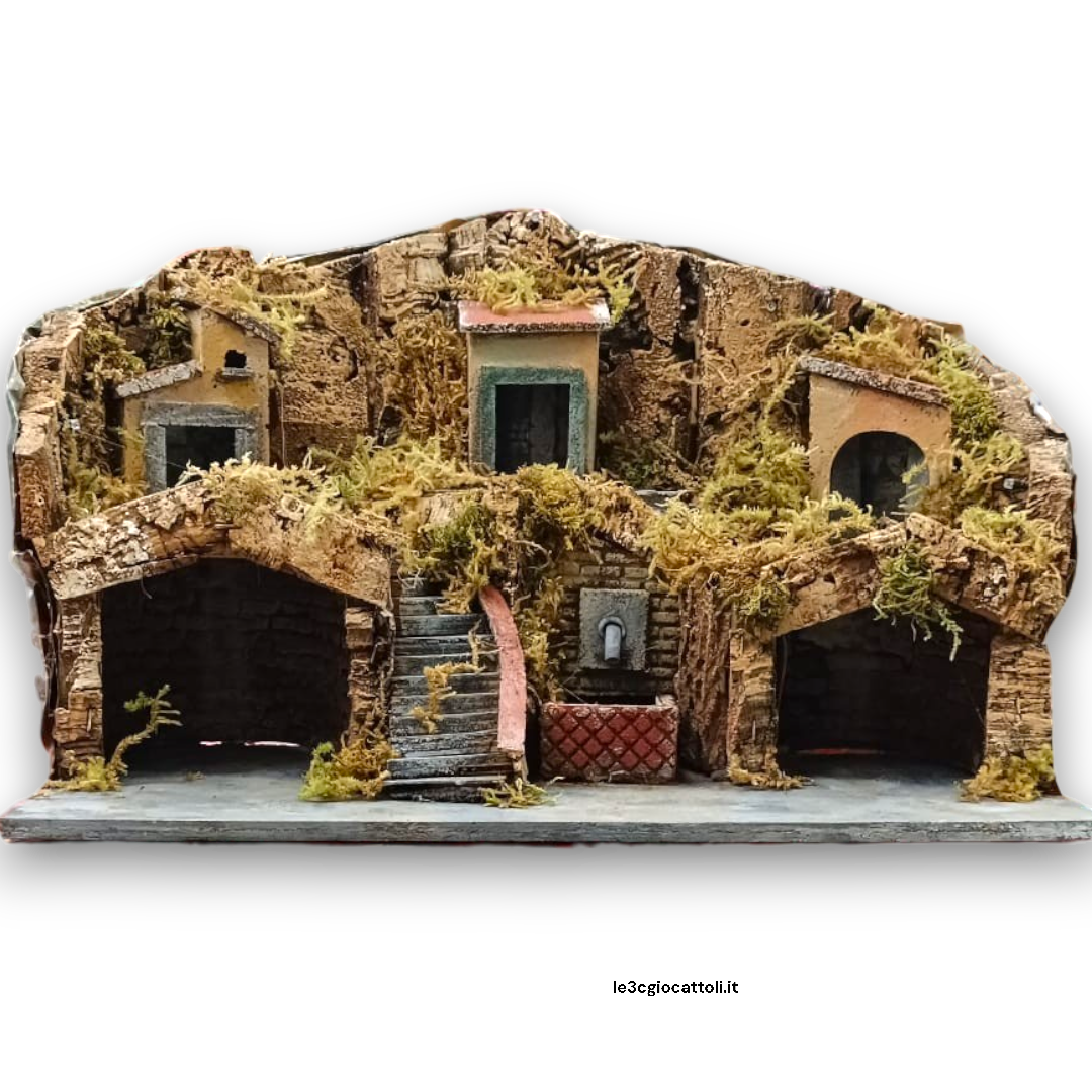 Presepe Panoramico 50x25x40 con Fontana