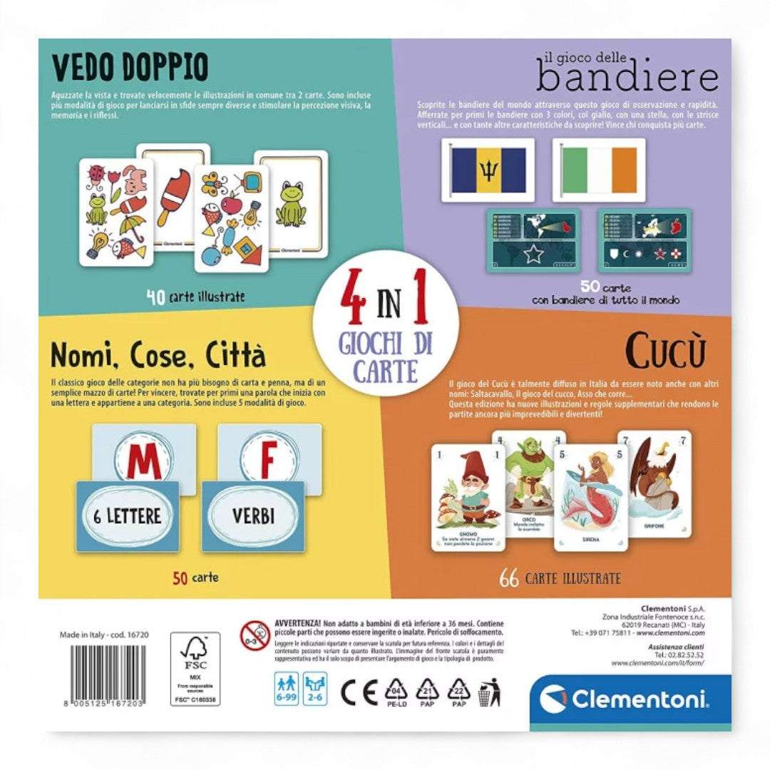 4 in 1 Giochi di Carte