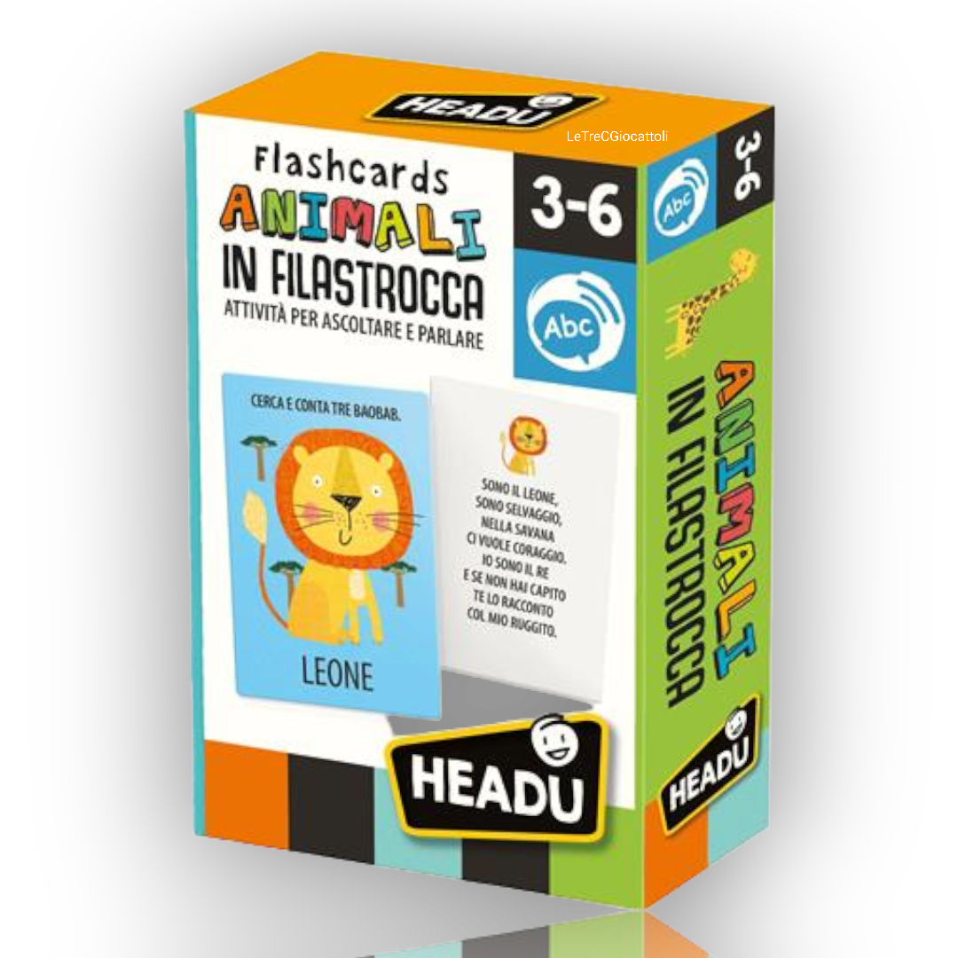 Headu Flashcards Animali in Filastrocca