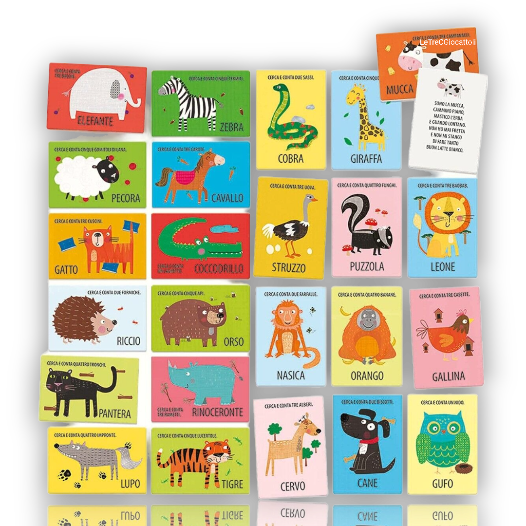 Headu Flashcards Animali in Filastrocca