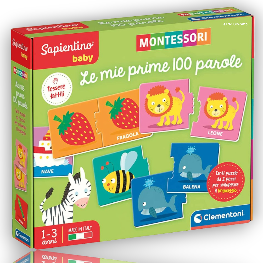 Clementoni Sapientino Baby Le Mie Prime 100 Parole Montessori