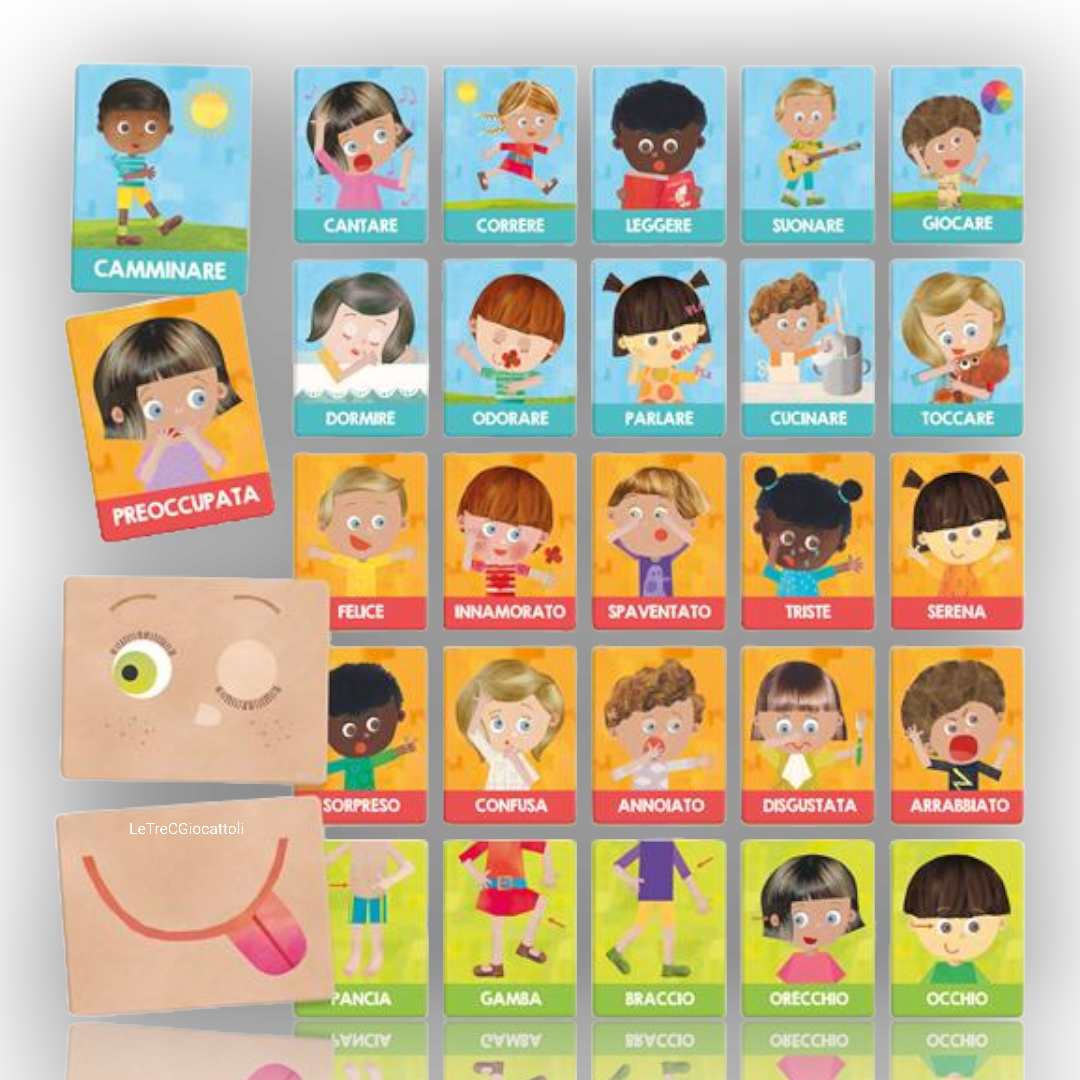 Headu Flashcards Montessori Emozioni
