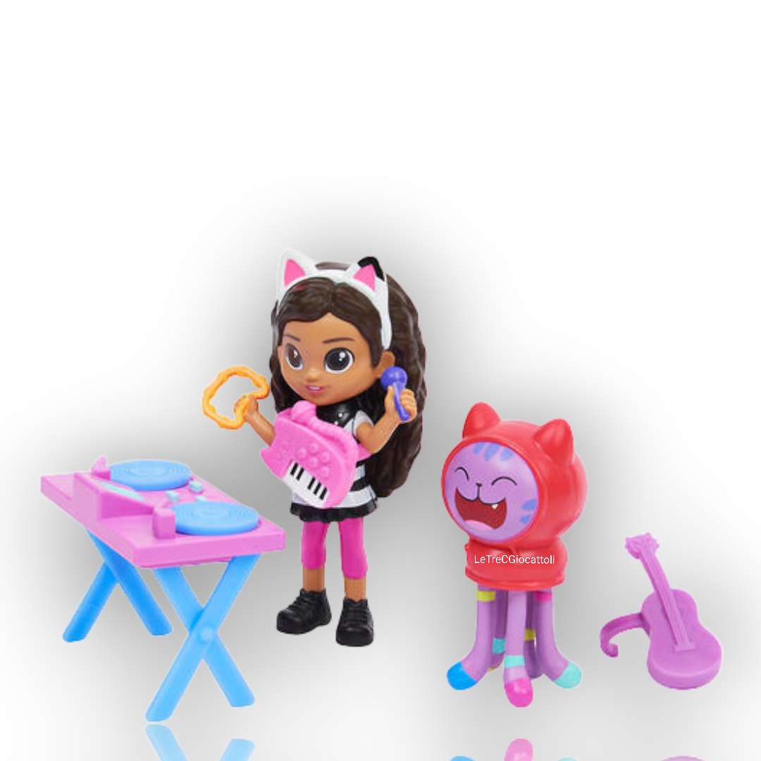 Gabby's Dollhouse Kitty Karaoke Playset con 2 personaggi