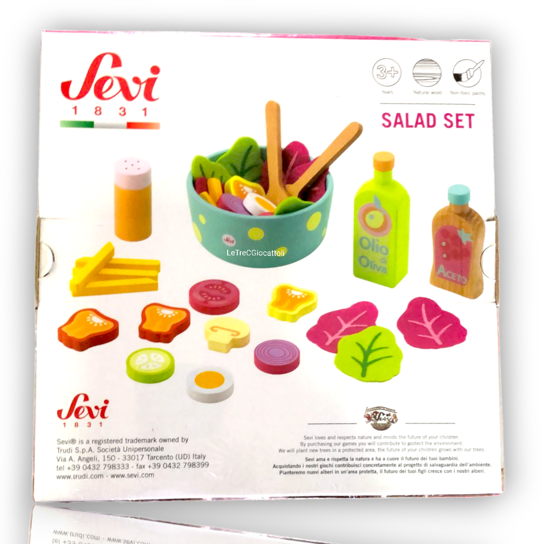 Set insalata in legno