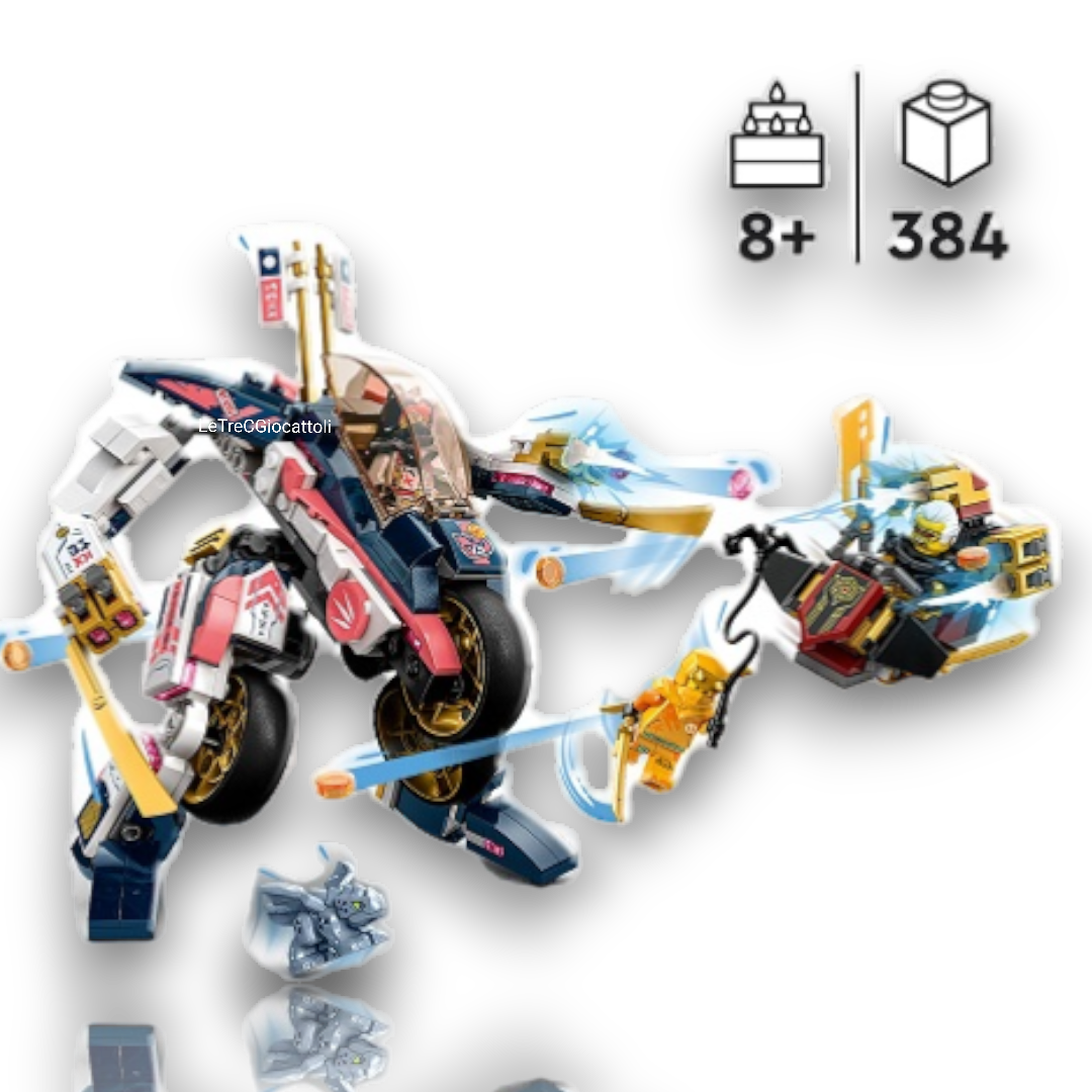 Lego Ninjago Dragon's Rising 71792 Moto Trasformers di Sora