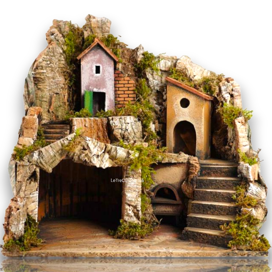 Presepe paesaggistico con Forno 35X48X44