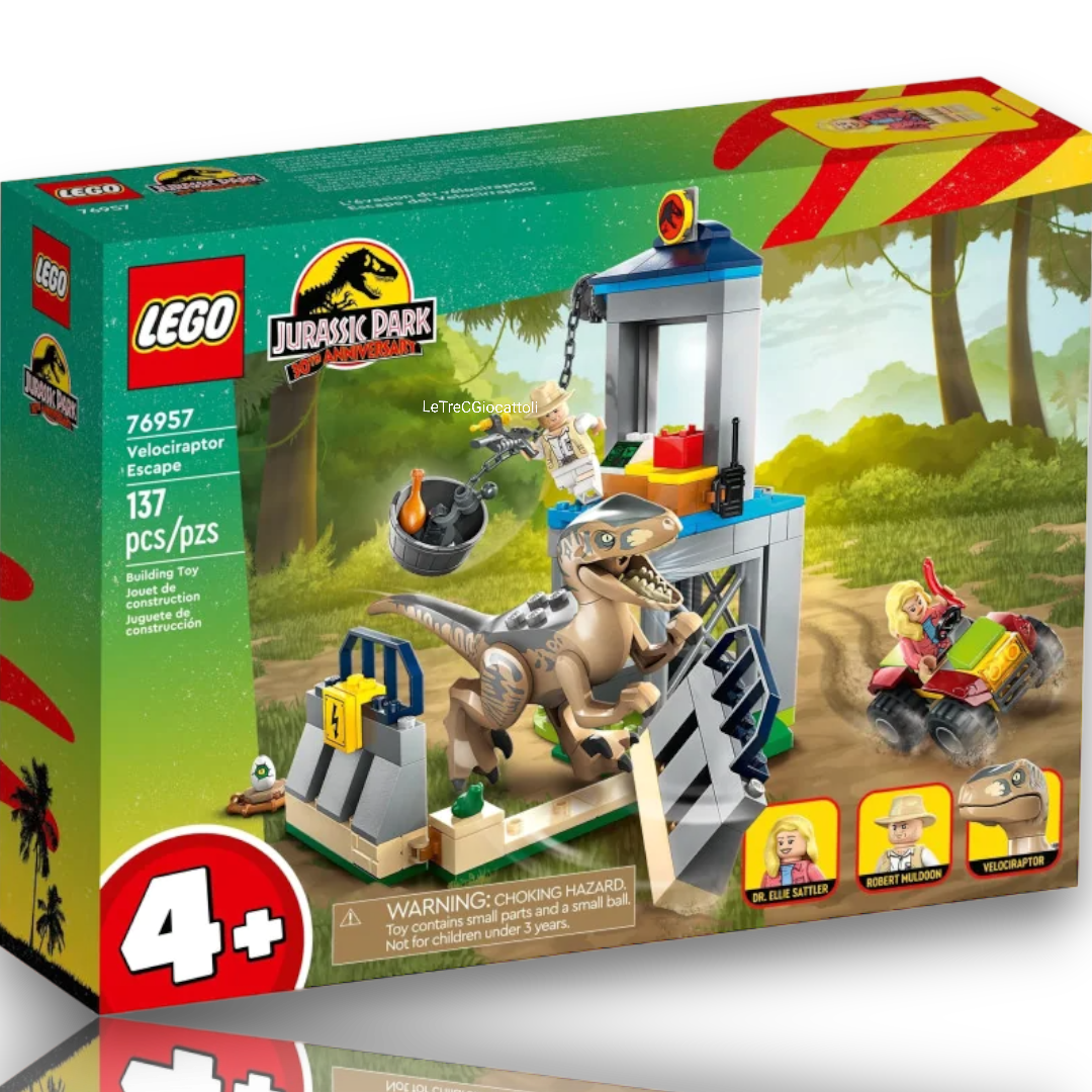 Lego Jurassic World 76957 La Fuga Del Raptor