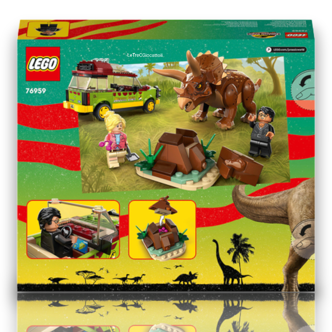 Lego Jurassic Park 76959 La Ricerca del Triceratopo