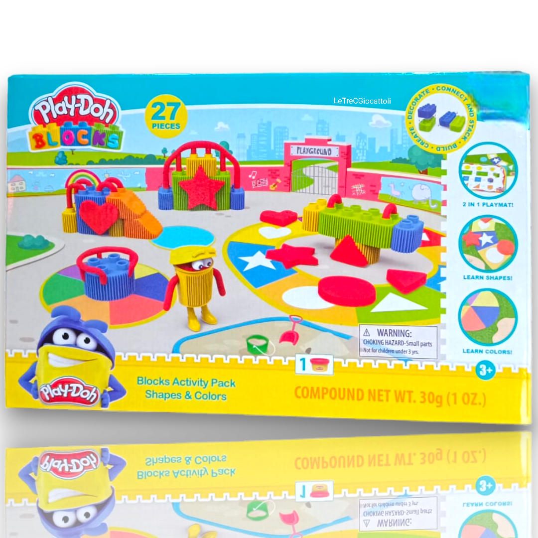 Play-Doh Blocks forme colori e pasta