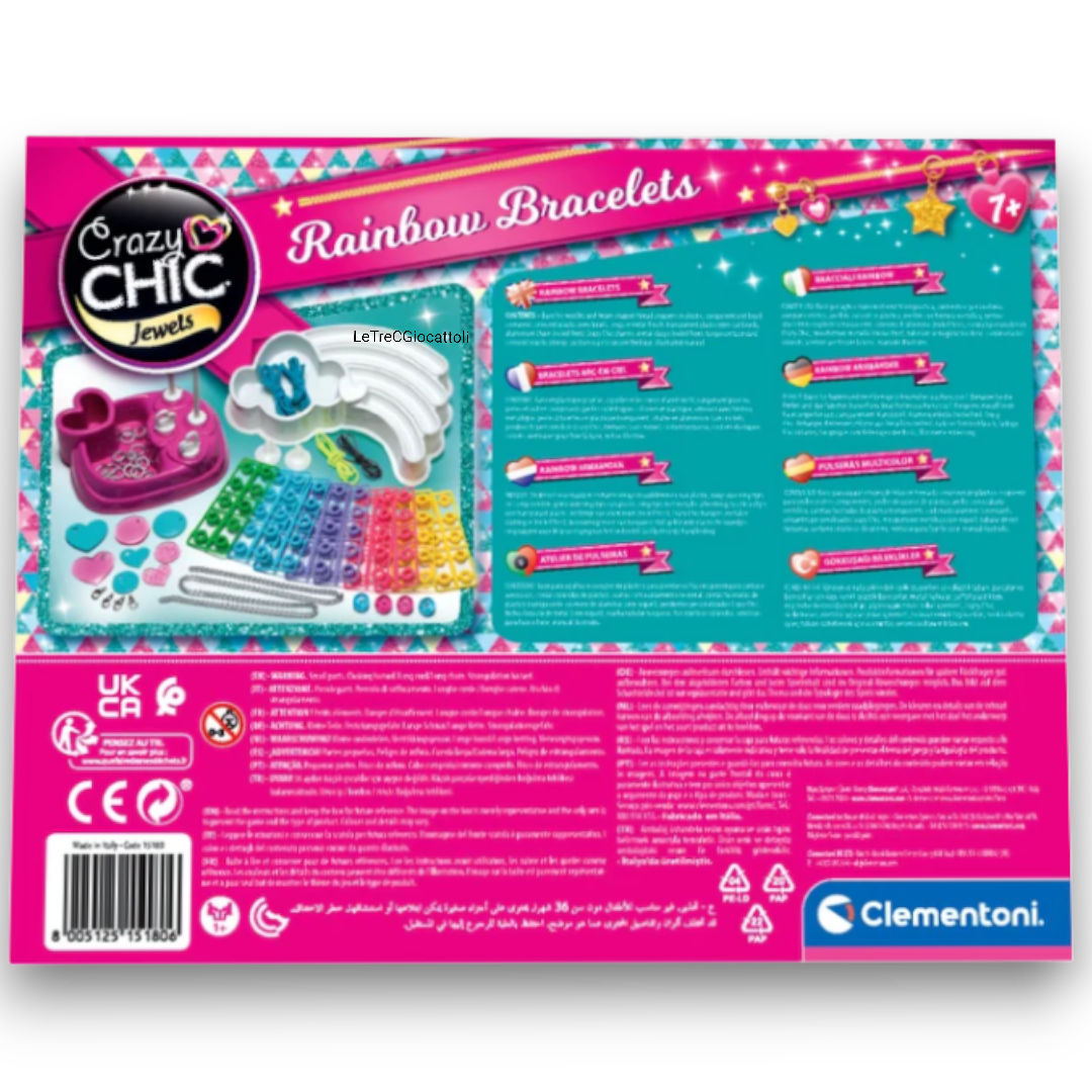Crazy Chic Bracciali Multicolor Clementoni