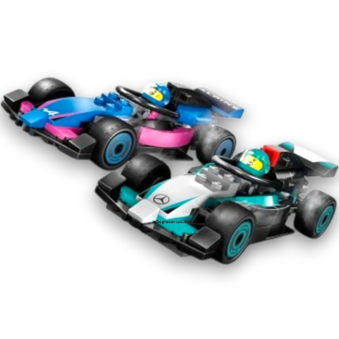 Lego City 60444 Box F1 Mercedes e Alpine