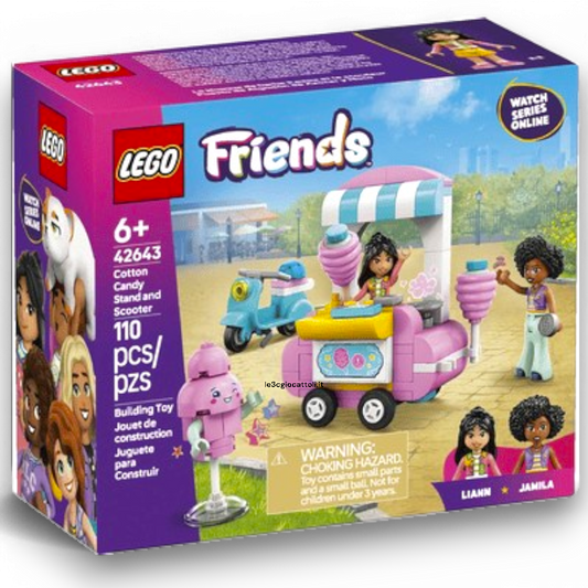 Lego Friends 42643 Bancarella Zucchero Filato e Scooter