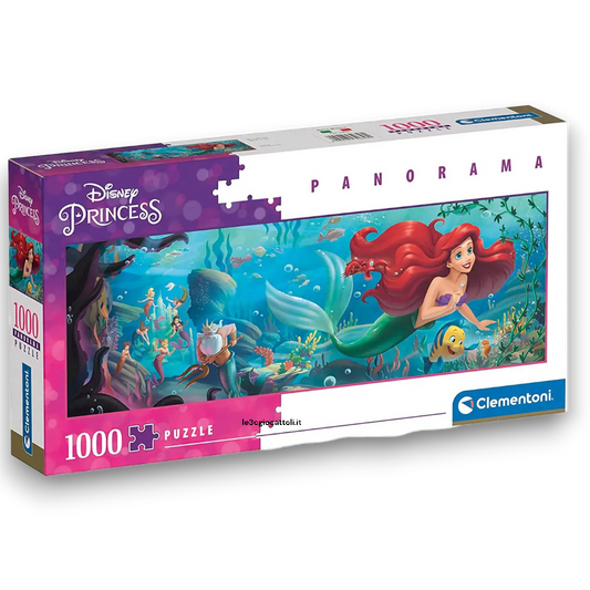 Puzzle 1000 Pezzi Panoramico Sirenetta Disney