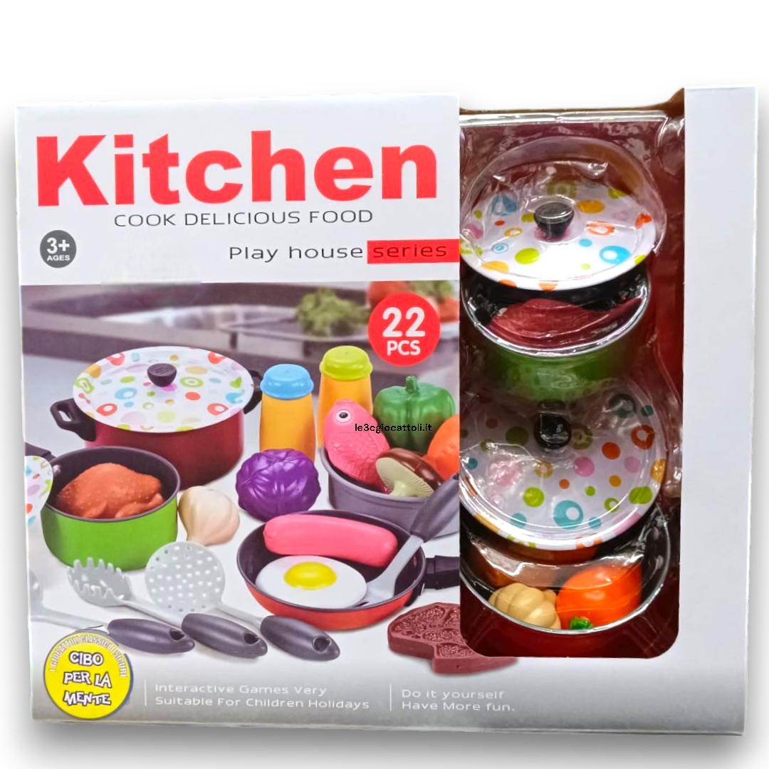 Kitchen Playset Pentole in Ferro