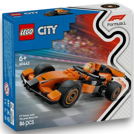 Lego City 60442 Pilota e Monoposto F1 McLaren