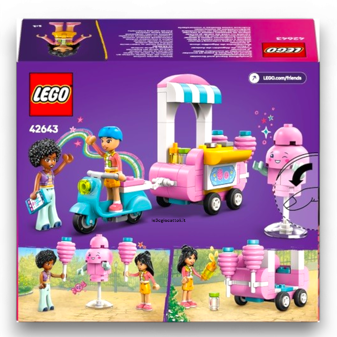 Lego Friends 42643 Bancarella Zucchero Filato e Scooter
