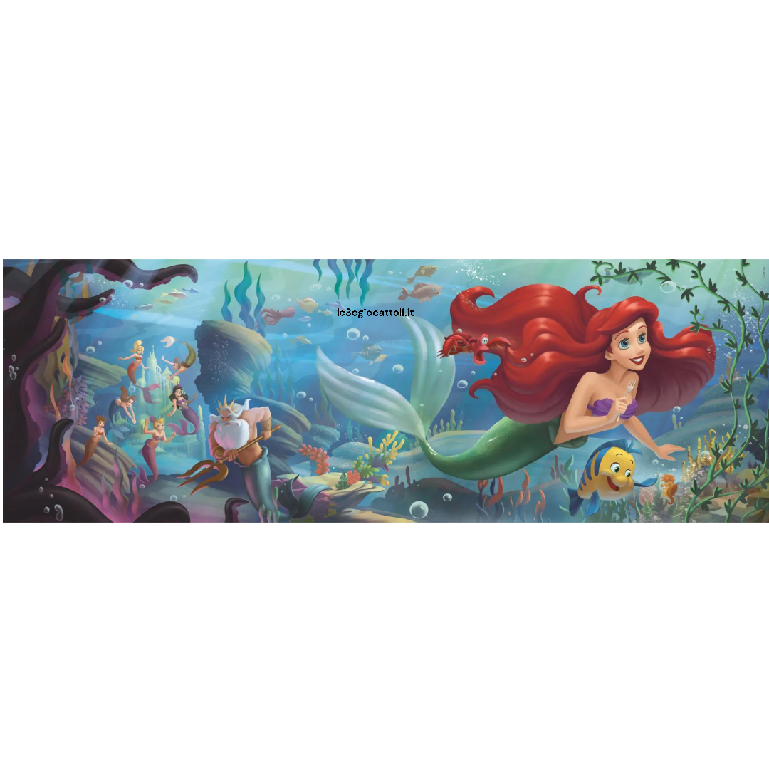 Puzzle 1000 Pezzi Panoramico Sirenetta Disney