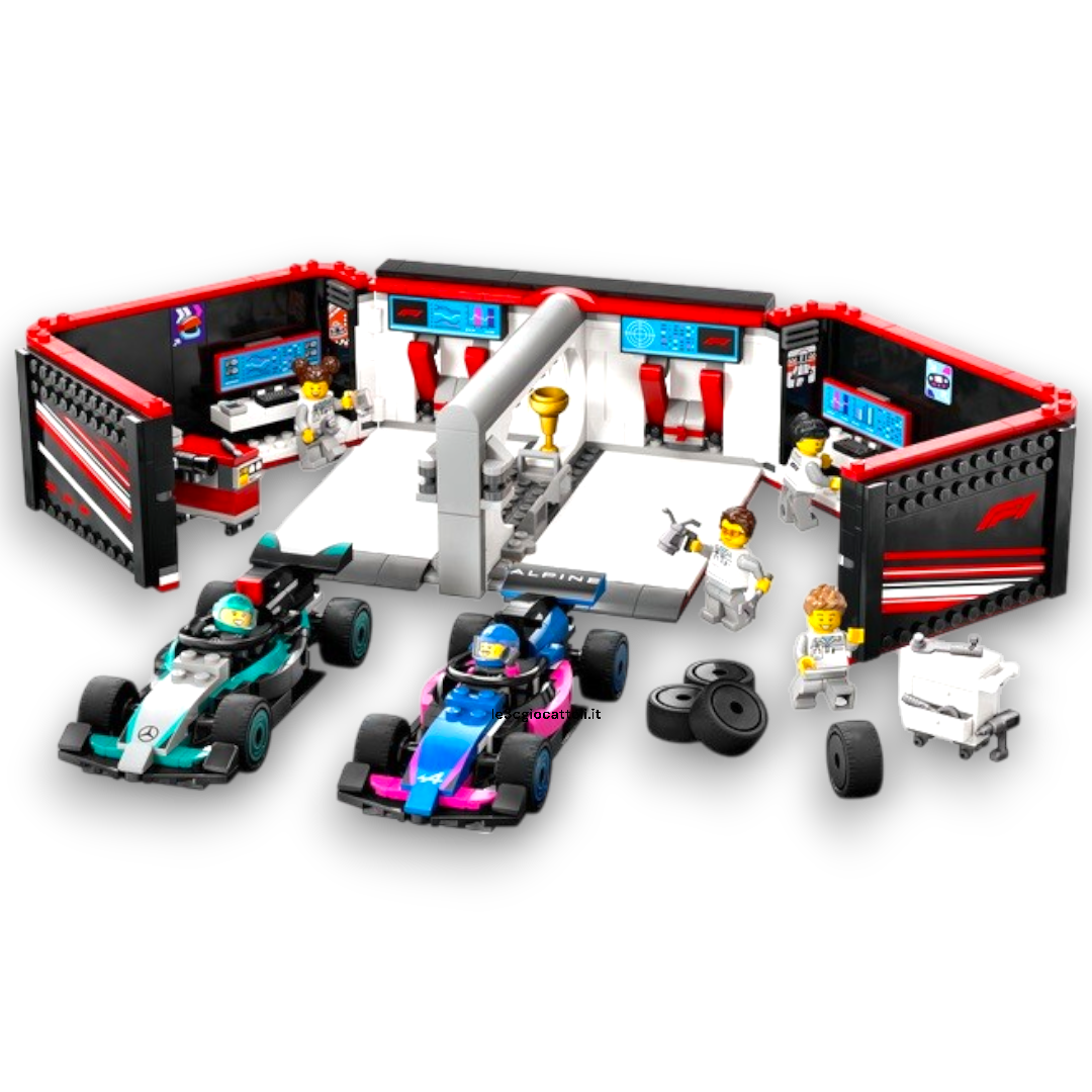 Lego City 60444 Box F1 Mercedes e Alpine