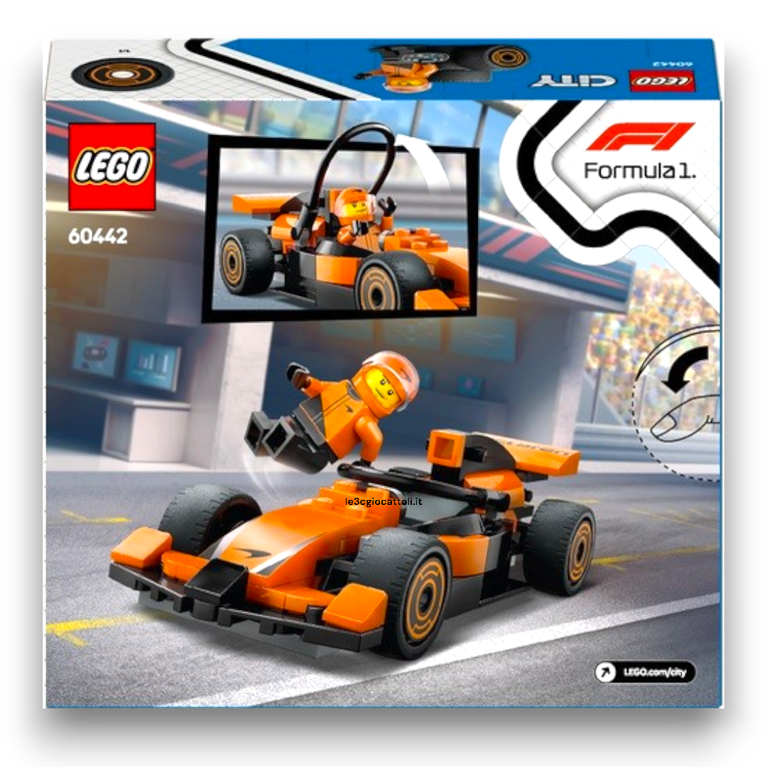 Lego City 60442 Pilota e Monoposto F1 McLaren