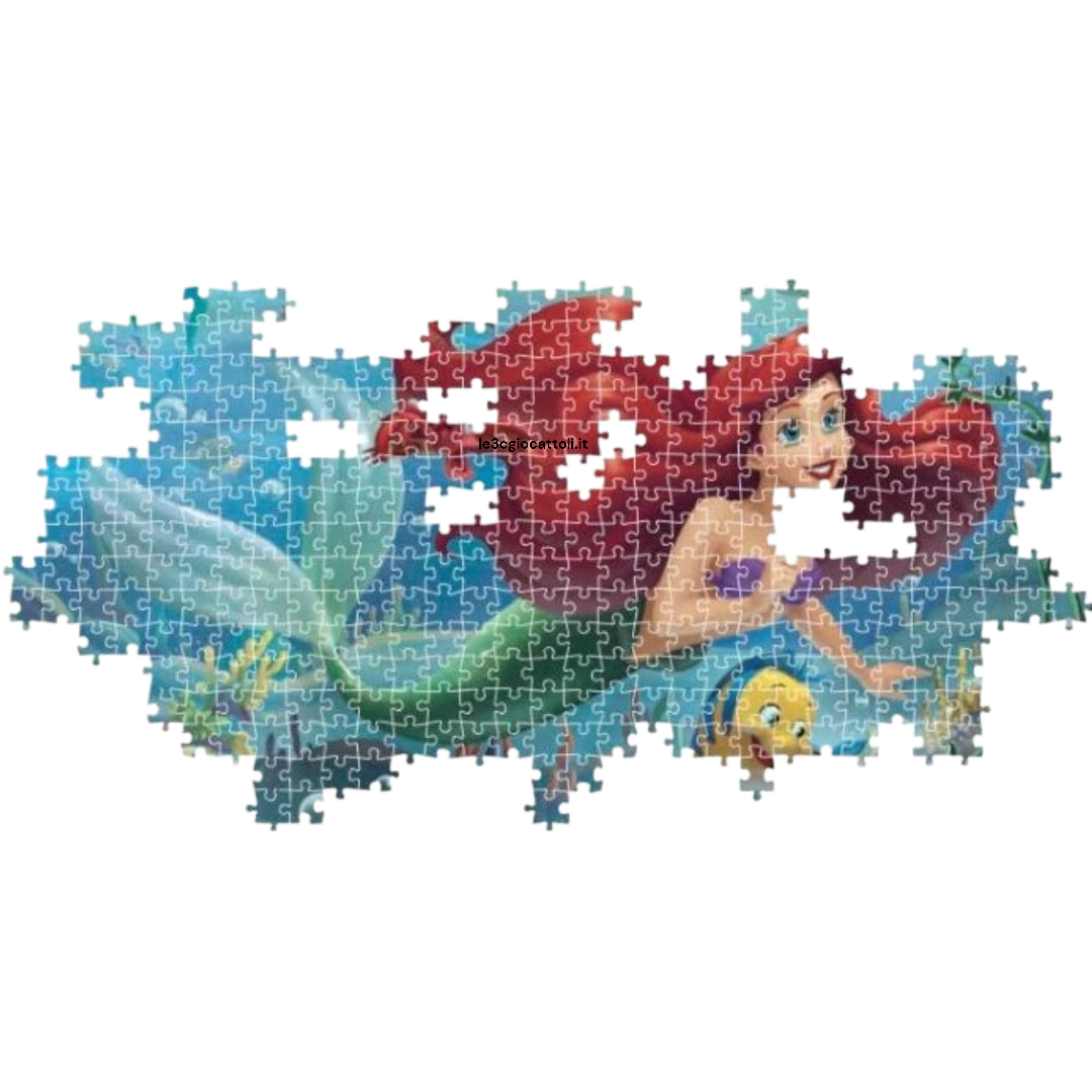 Puzzle 1000 Pezzi Panoramico Sirenetta Disney