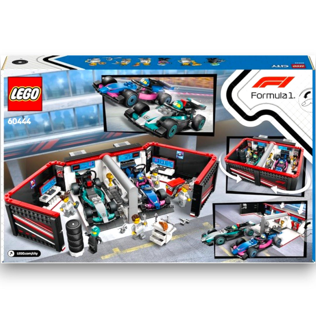 Lego City 60444 Box F1 Mercedes e Alpine