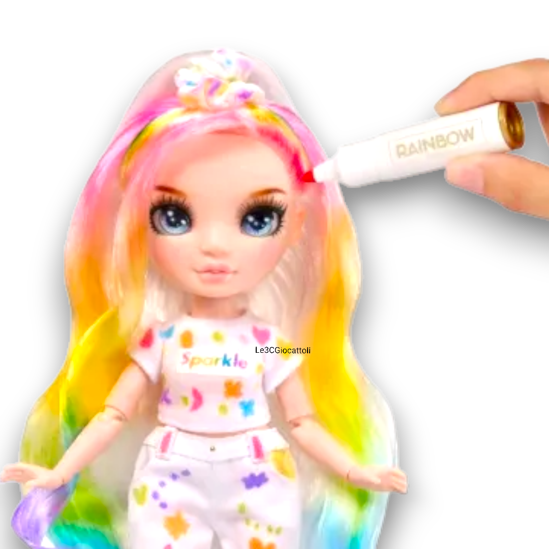Rainbow high color & create fashion doll