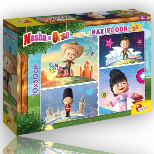 Puzzle 24 pezzi Masha World Maxi Floor