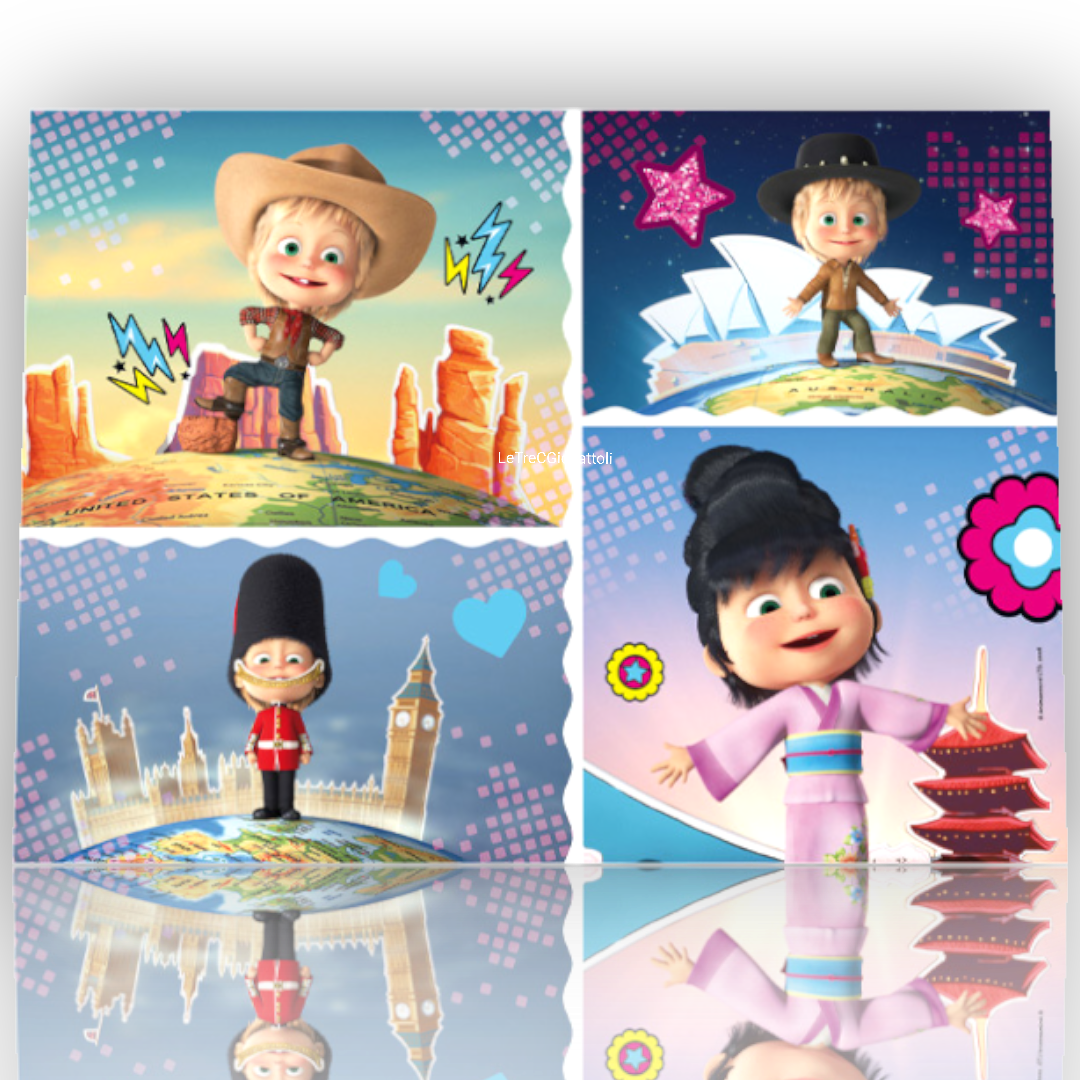 Puzzle 24 pezzi Masha World Maxi Floor