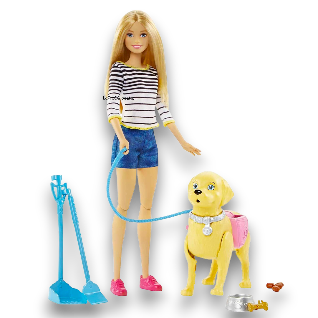 Barbie a spasso con i cuccioli DWJ68