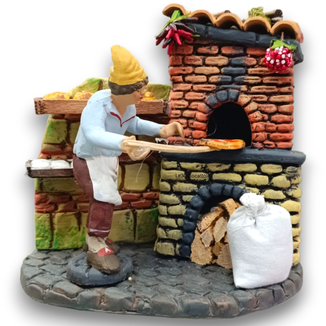 Gruppo in Terracotta 10 Cm Fornaio