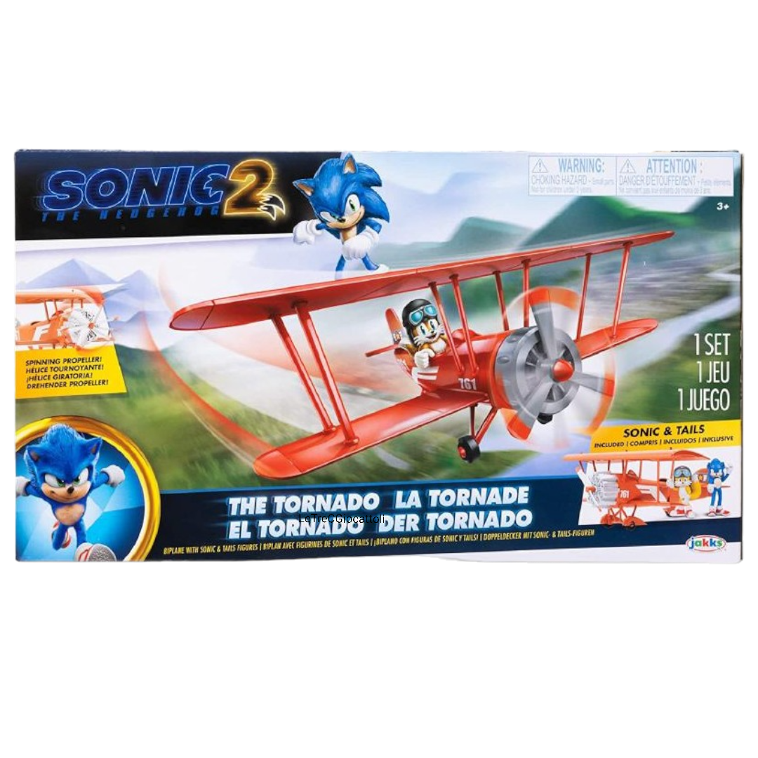 Sonic 2 Playset Tornado con 2 personaggi